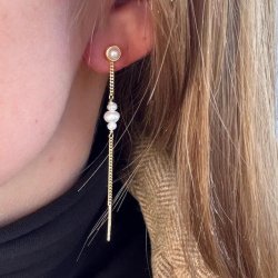 restik secret chain pearl COW forgyldt