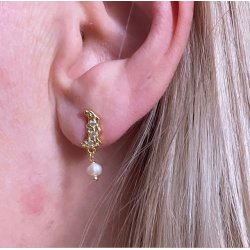 restikker PRETTY PEARL ONE Forgyldt slv