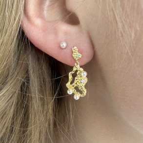 restikker Makara peral forgyldt slv