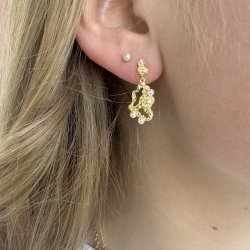 restikker Makara peral forgyldt slv