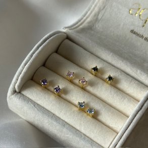 restikker KAYA BIG PASTEL forgyldt slv