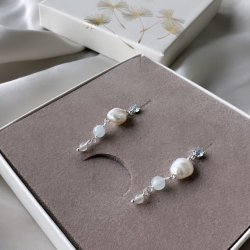 restikker SKY BLUE PEARL Sterling Slv