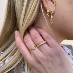 Lilia restikker forgyldt slv