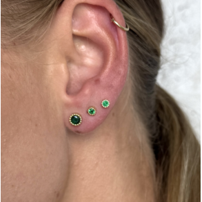 rering LUMI VERDE SMALL forgyldt slv