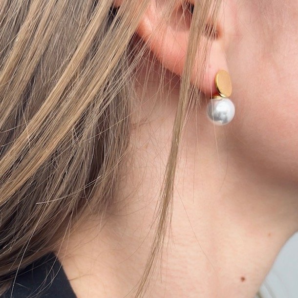 restikker CATANIA pearl forgyldt slv