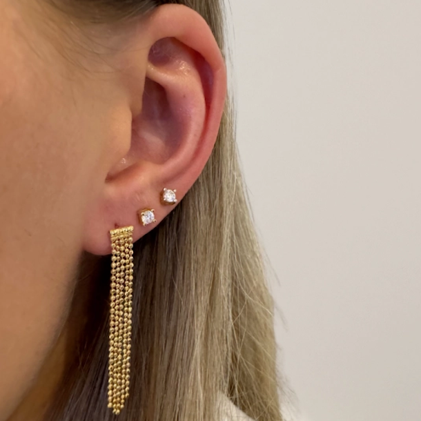 restikker DOT LOVE BIG Forgyldt Slv