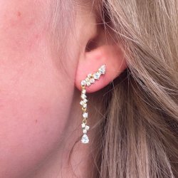 restikker AURA LONG Forgyldt Slv