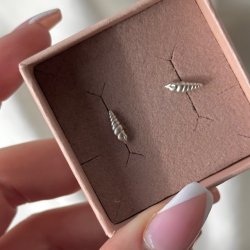 Petite konkylie restik Sterling slv