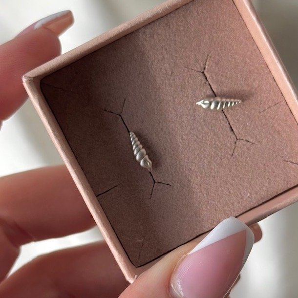 Petite konkylie restik Sterling slv