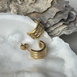 restik creoler GILDA 13 mm vandfast 18kt. forgyldt