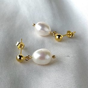 restikker Fanny pearl forgyldt slv