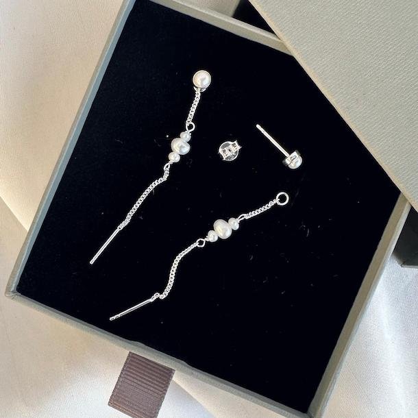 restik secret chain pearl COW slv