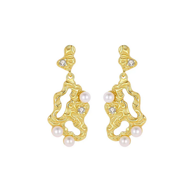 restikker Makara peral forgyldt slv