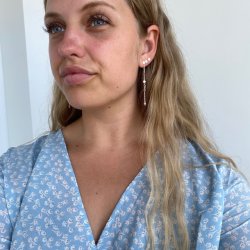 restikker mnt med perler Slv