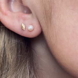 restikker simple pearl - stor forgyldt