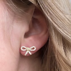 restikker BOW TIE  Forgyldt Slv