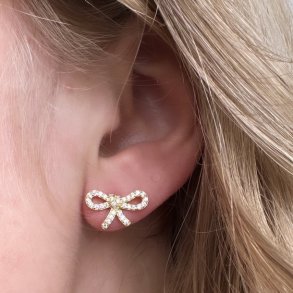 restikker BOW TIE  Forgyldt Slv