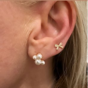 reringe sljfe DARLING BOW  Forgyldt Slv