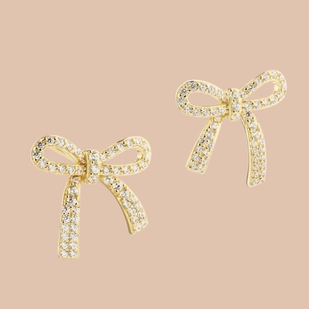 restikker ELEGANT BOW  Forgyldt Slv