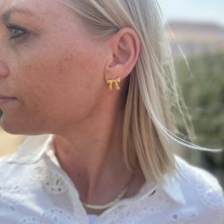 restikker PRETTY BOW  Forgyldt Slv