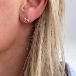 reringe sljfe DARLING BOW ROSE Forgyldt Slv