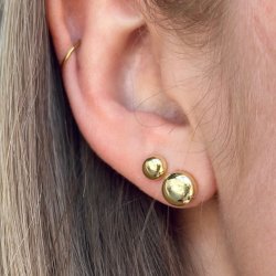 restikker SMALL GLOBE forgyldt slv