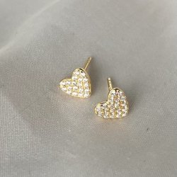 restikker DARLING HEART  Forgyldt Slv