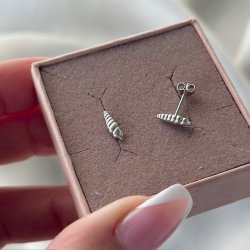 Petite konkylie restik Sterling slv