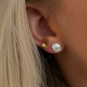 restikker Alda BIG pearl forgyld slv