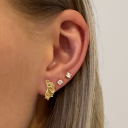 restikker KOI SMALL HALF LEAF Forgyldt Slv