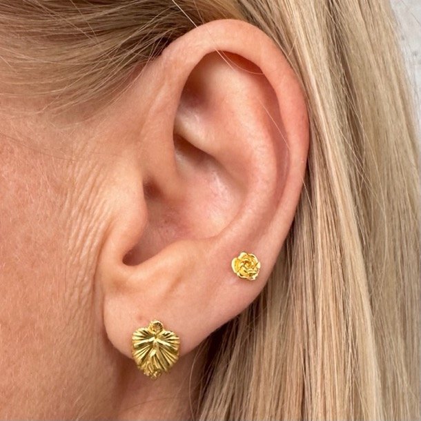 restikker KOI SMALL LEAF Forgyldt Slv