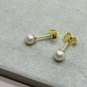 restikker simple pearl - stor forgyldt