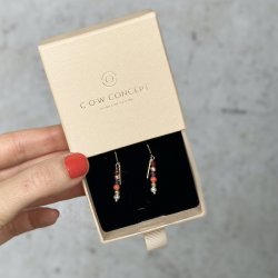 retrd COW - koral forgyldt slv