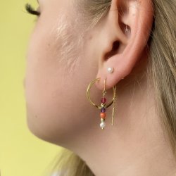 retrd COW - koral forgyldt slv