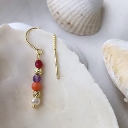 retrd COW - koral forgyldt slv