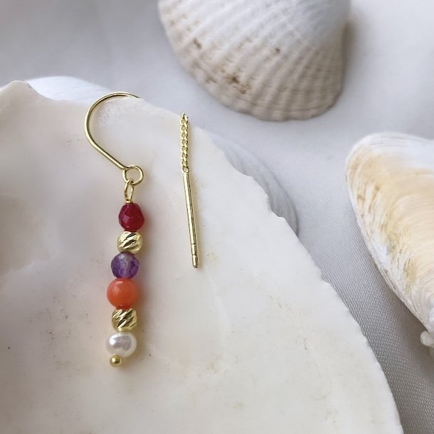 retrd COW - koral forgyldt slv