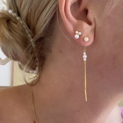 restik secret chain pearl COW forgyldt