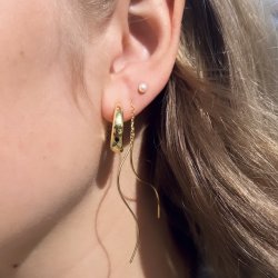 �retr�de med twirl stav - Forgyldt S�lv