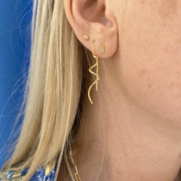 retrd twirl diamond cut forgyldt slv