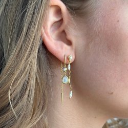 retrde CELESTIA PEARL DROP Forgyldt slv