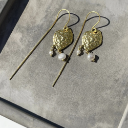 BIBBIE perle retrde forgyldt slv