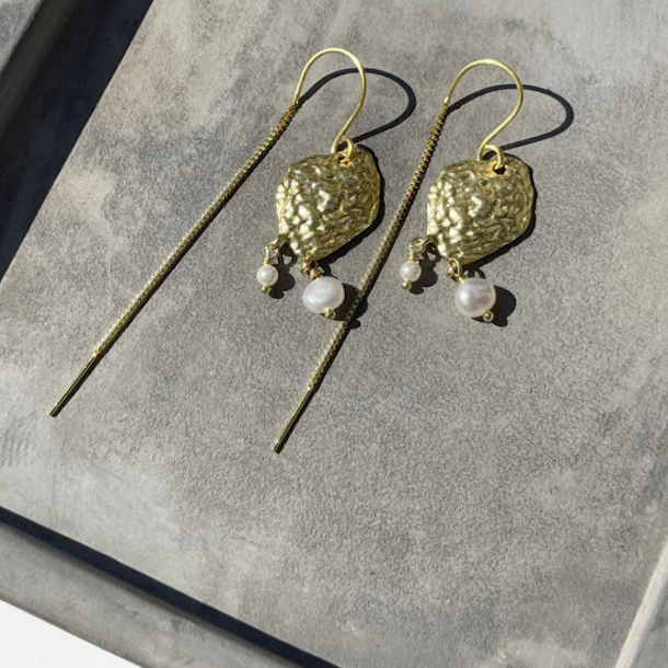 BIBBIE perle retrde forgyldt slv