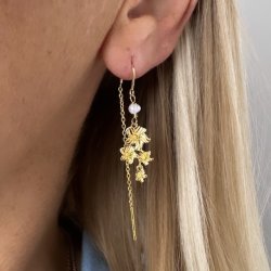 retrde JASMIN PEARL Forgyldt Slv