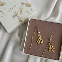 retrde hanging bow forgyldt slv 