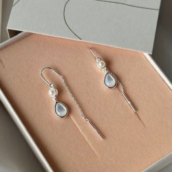 retrde CELESTIA PEARL DROP Sterling slv