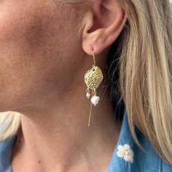 BIBBIE perle retrde forgyldt slv