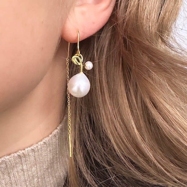 retrde curly forgyldt slv