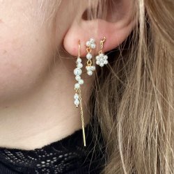 retrde Primrose blossom forgyldt slv