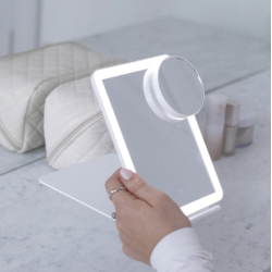 LED Make up spejl med touch - sammeklaplig