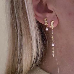 restikker PRETTY PEARL ONE Forgyldt slv